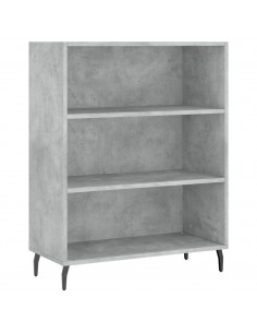 Credenza Grigio Cemento 69,5x34x180 cm in Legno Multistrato 2