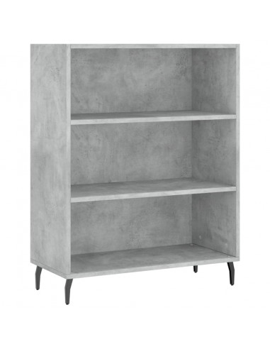 Credenza Grigio Cemento 69,5x34x180 cm in Legno Multistrato