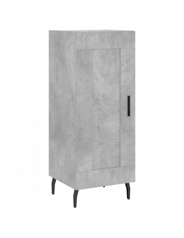 Credenza Grigio Cemento 34,5x34x180 cm in Legno Multistrato