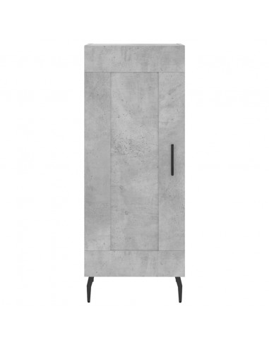 Credenza Grigio Cemento 34,5x34x180 cm in Legno Multistrato