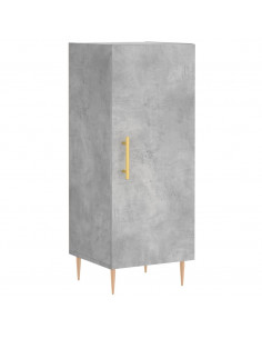 Credenza Grigio Cemento 34,5x34x180 cm in Legno Multistrato 2