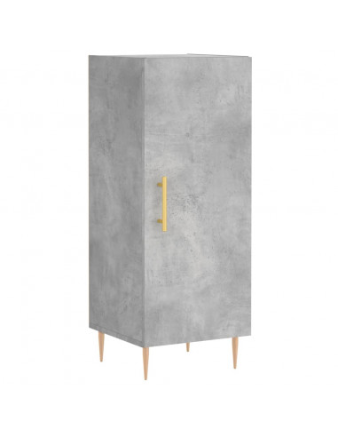 Credenza Grigio Cemento 34,5x34x180 cm in Legno Multistrato