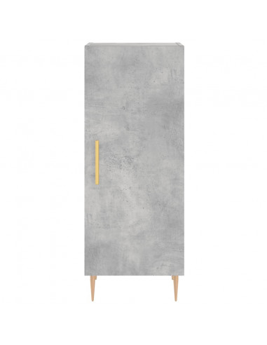 Credenza Grigio Cemento 34,5x34x180 cm in Legno Multistrato