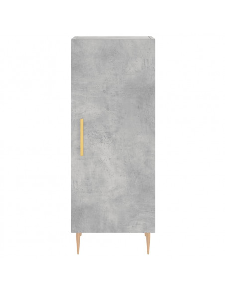 Credenza Grigio Cemento 34,5x34x180 cm in Legno Multistrato