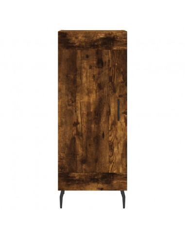 Credenza Rovere Fumo 34,5x34x180 cm in Legno Multistrato