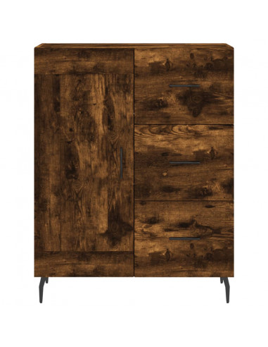 Credenza Rovere Fumo  69,5x34x180 cm in Legno Multistrato