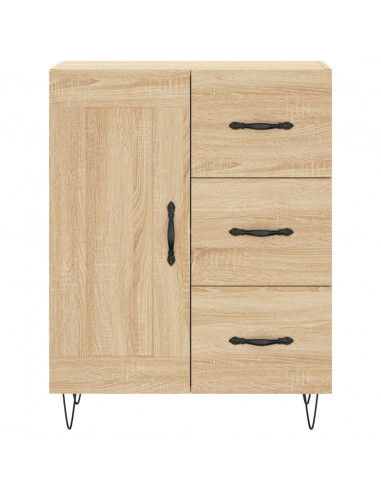 Credenza Rovere Sonoma 69,5x34x180 cm in Legno Multistrato