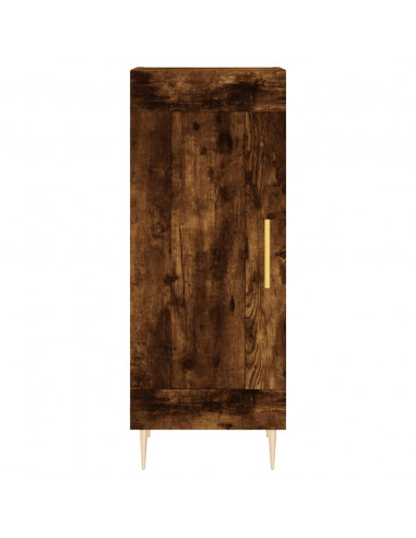Credenza Rovere Fumo 34,5x34x180 cm in Legno Multistrato