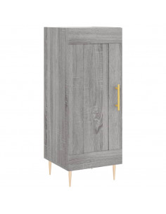 Credenza Grigio Sonoma 34,5x34x180 cm in Legno Multistrato 2