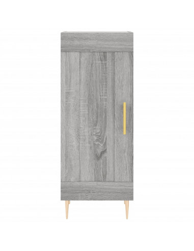 Credenza Grigio Sonoma 34,5x34x180 cm in Legno Multistrato