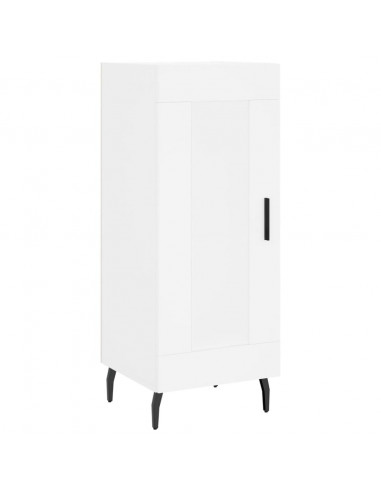 Credenza Bianca 34,5x34x180 cm in Legno Multistrato