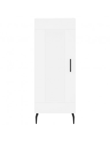 Credenza Bianca 34,5x34x180 cm in Legno Multistrato