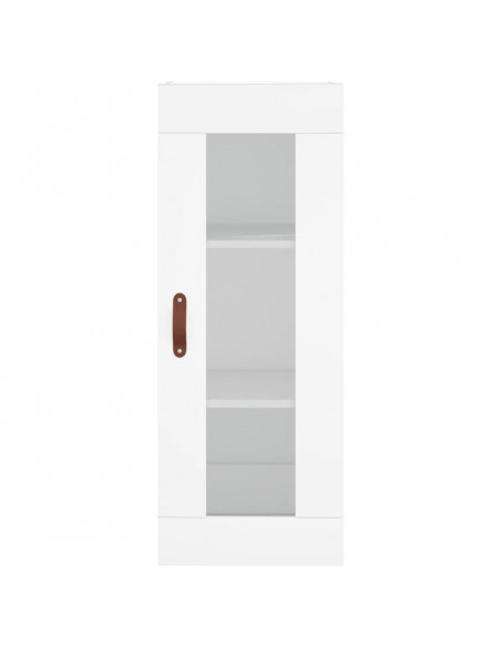 Credenza Bianca 34,5x34x180 cm in Legno Multistrato