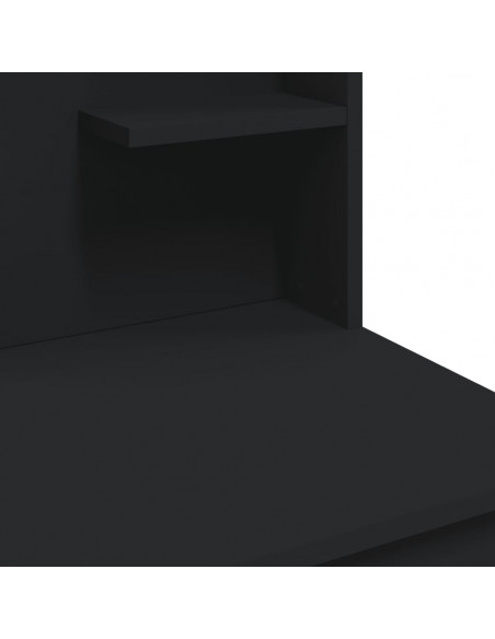 Toeletta con Luci LED Nera 96x40x142 cm