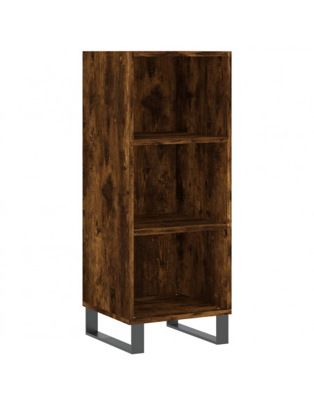 Credenza Rovere Fumo 34,5x34x180 cm in Legno Multistrato