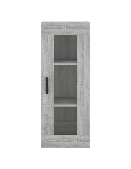 Credenza Grigio Sonoma 34,5x34x180 cm in Legno Multistrato