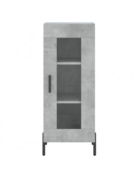 Credenza Grigio Cemento 34,5x34x180 cm in Legno Multistrato