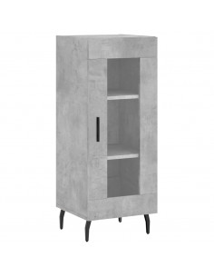 Credenza Grigio Cemento 34,5x34x180 cm in Legno Multistrato 2