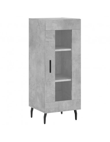 Credenza Grigio Cemento 34,5x34x180 cm in Legno Multistrato