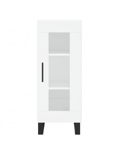 Credenza Bianca 34,5x34x180 cm in Legno Multistrato
