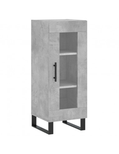 Credenza Grigio Cemento 34,5x34x180 cm in Legno Multistrato