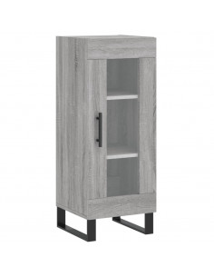 Credenza Grigio Sonoma 34,5x34x180 cm in Legno Multistrato 2