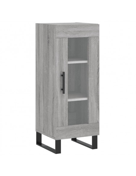 Credenza Grigio Sonoma 34,5x34x180 cm in Legno Multistrato