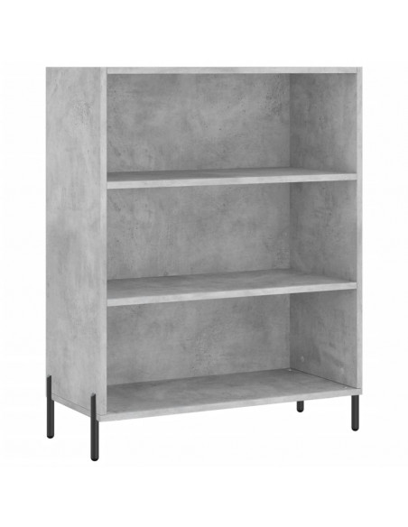 Credenza Grigio Cemento 69,5x34x180 cm in Legno Multistrato