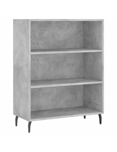 Credenza Grigio Cemento 69,5x34x180 cm in Legno Multistrato