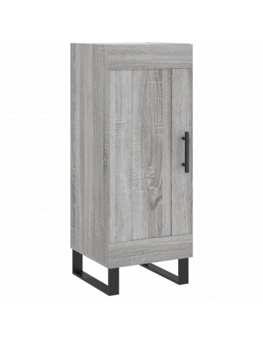 Credenza Grigio Sonoma 34,5x34x180 cm in Legno Multistrato