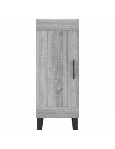 Credenza Grigio Sonoma 34,5x34x180 cm in Legno Multistrato