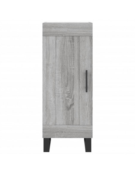 Credenza Grigio Sonoma 34,5x34x180 cm in Legno Multistrato