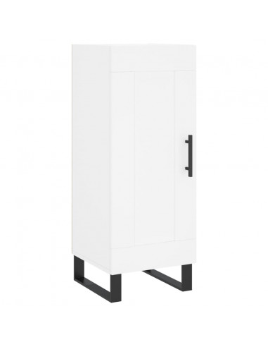 Credenza Bianca 34,5x34x180 cm in Legno Multistrato