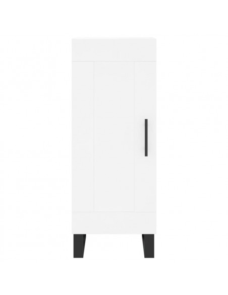 Credenza Bianca 34,5x34x180 cm in Legno Multistrato