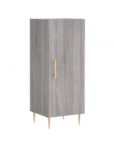 Credenza Grigio Sonoma 34,5x34x180 cm in Legno Multistrato