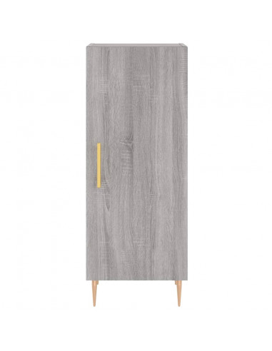 Credenza Grigio Sonoma 34,5x34x180 cm in Legno Multistrato