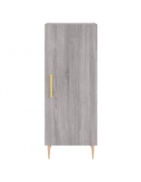 Credenza Grigio Sonoma 34,5x34x180 cm in Legno Multistrato