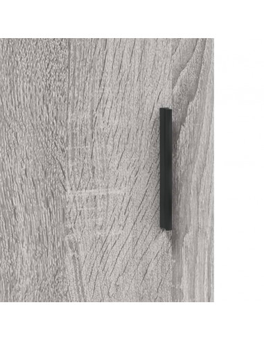 Credenza Grigio Sonoma 34,5x34x180 cm in Legno Multistrato