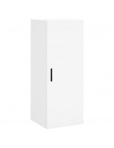 Credenza Bianca 34,5x34x180 cm in Legno Multistrato 2