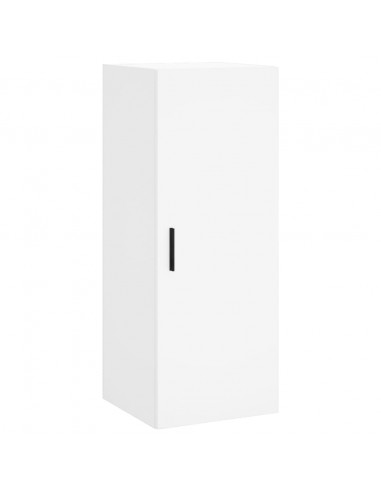 Credenza Bianca 34,5x34x180 cm in Legno Multistrato