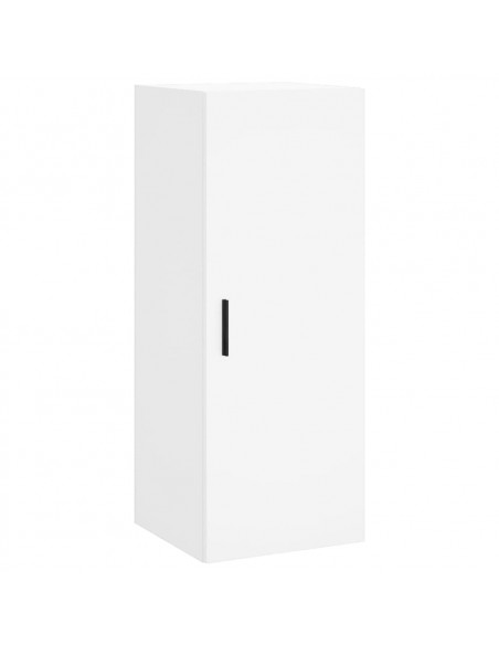 Credenza Bianca 34,5x34x180 cm in Legno Multistrato