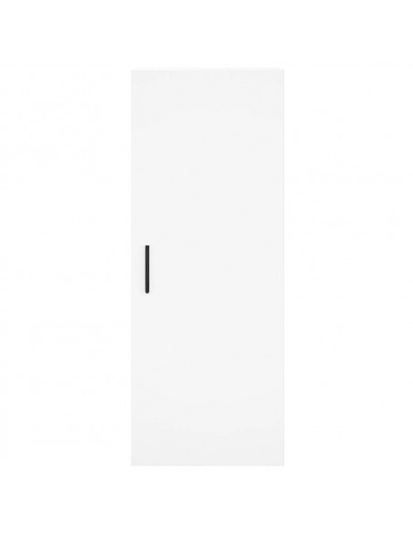 Credenza Bianca 34,5x34x180 cm in Legno Multistrato