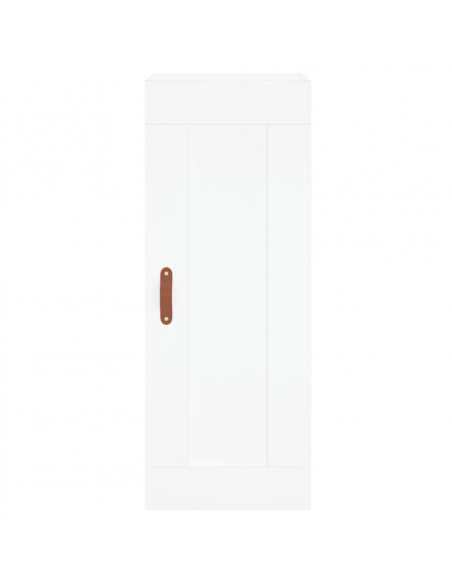Credenza Bianca 34,5x34x180 cm in Legno Multistrato