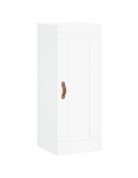 Credenza Bianca 34,5x34x180 cm in Legno Multistrato