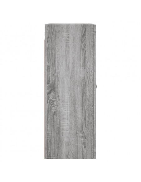 Armadietti a Parete 2 pz Grigio Sonoma in Legno Multistrato