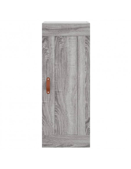 Credenza Grigio Sonoma 34,5x34x180 cm in Legno Multistrato