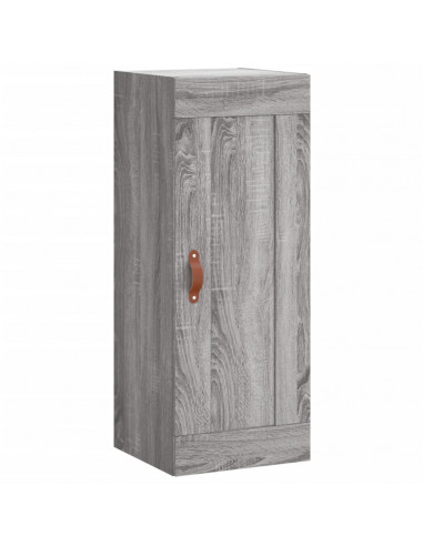 Credenza Grigio Sonoma 34,5x34x180 cm in Legno Multistrato