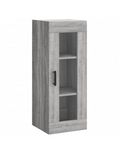 Credenza Grigio Sonoma 34,5x34x180 cm in Legno Multistrato