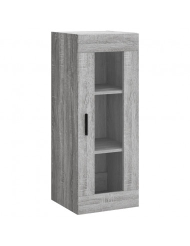 Credenza Grigio Sonoma 34,5x34x180 cm in Legno Multistrato