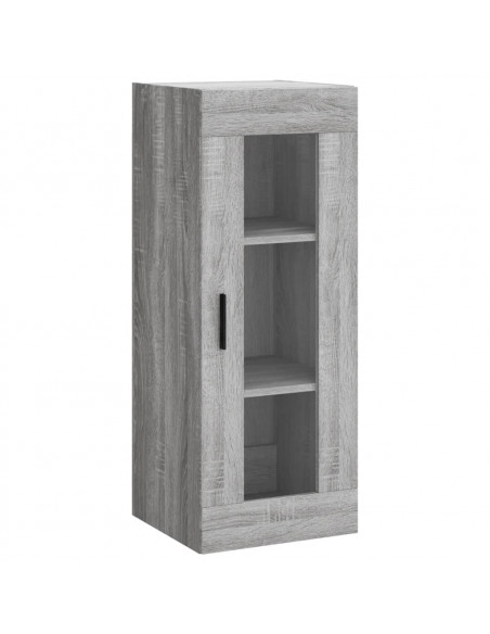 Credenza Grigio Sonoma 34,5x34x180 cm in Legno Multistrato